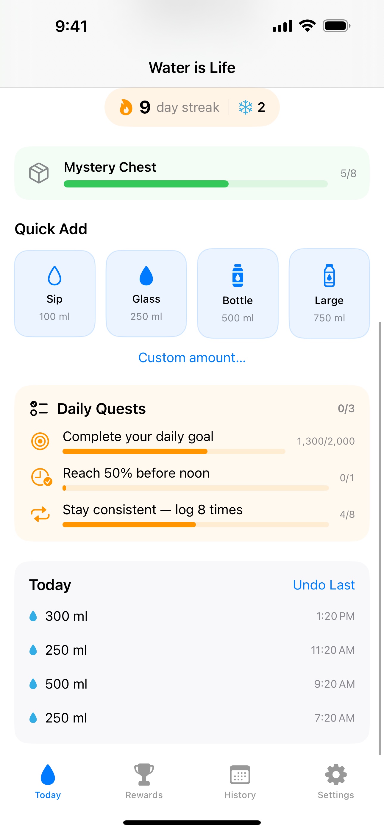 Quests, chests & surprises
